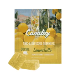 canabzy thc a infused gummies 500mg 2ct lemonchello