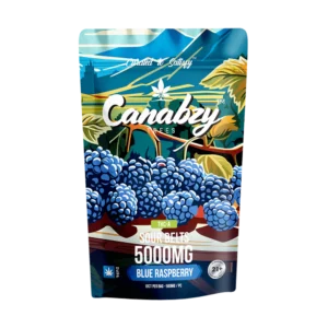 canabzy sour belts – 5000mg – blue raspberry