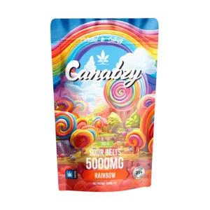 canabzy sour belts – 5000mg – rainbow