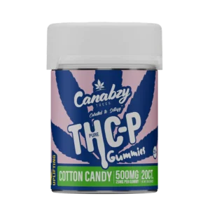 canabzy thc p pure gummies 500mg 20ct cotton candy