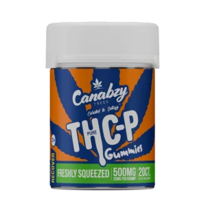 canabzy thc p pure gummies 500mg 20ct freshly squeezed