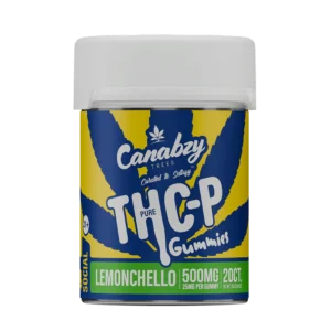 canabzy thc p pure gummies 500mg 20ct lemonchello