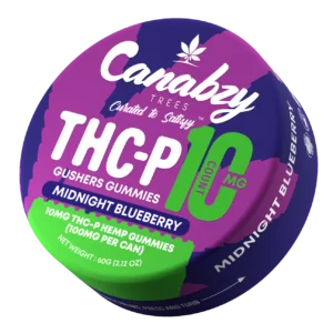 canabzy thc p gushers gummies 10ct midnight blueberry