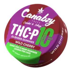 canabzy thc p gushers gummies 10ct wild cherry