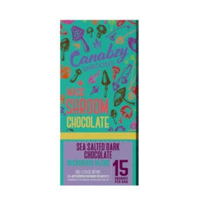 canabzy chocolate magic shroom 50g sea salted dark chocolate